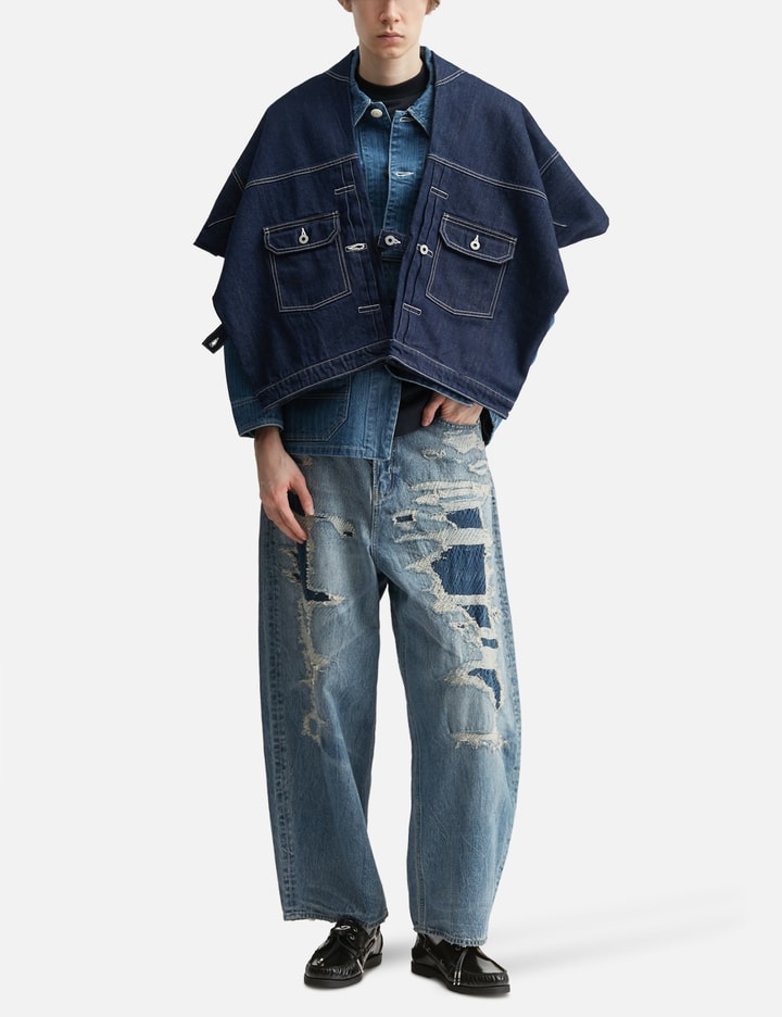 펀드멘탈 Denim T-Form Pants Rinse