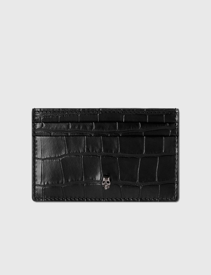 Croc-Embossed Skull Card Holder Placeholder Image