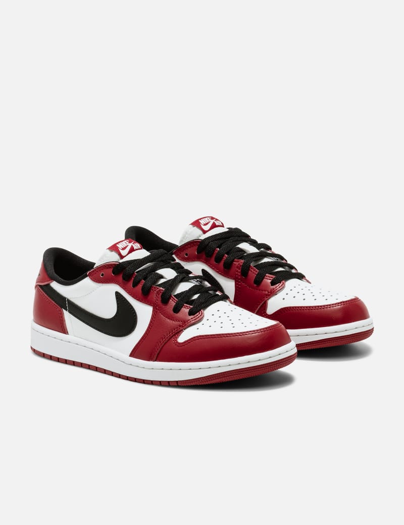 retro 1 low red and white