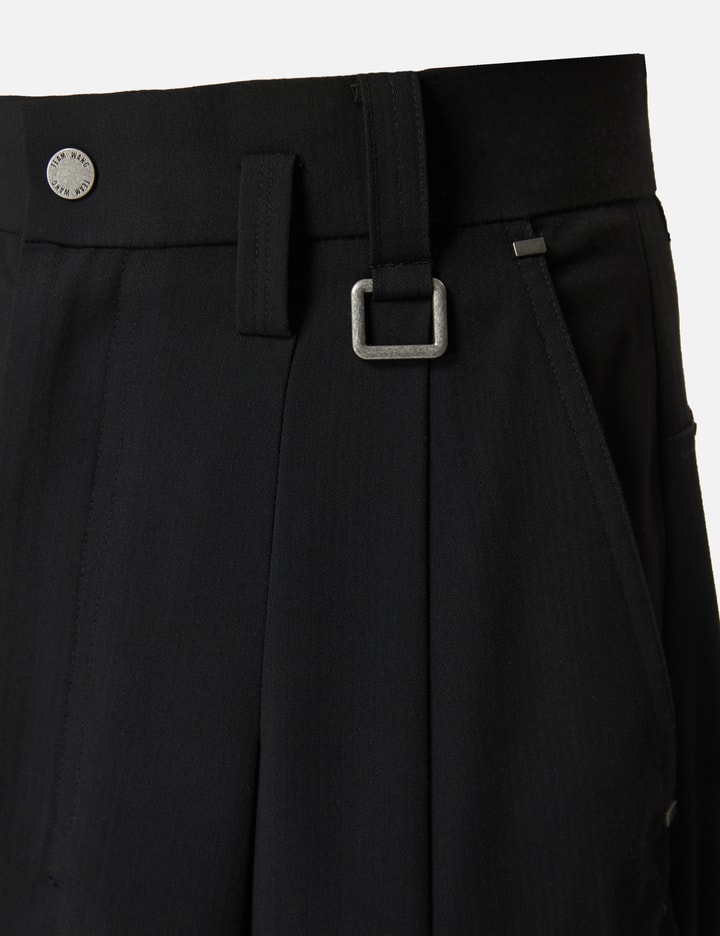 Team Wang Design Choices Cropped Wide-leg Trouser In Black