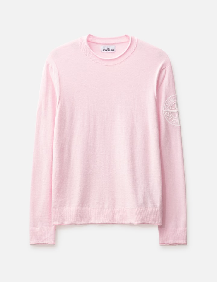 Shop Stone Island Crewneck Knit In Pink