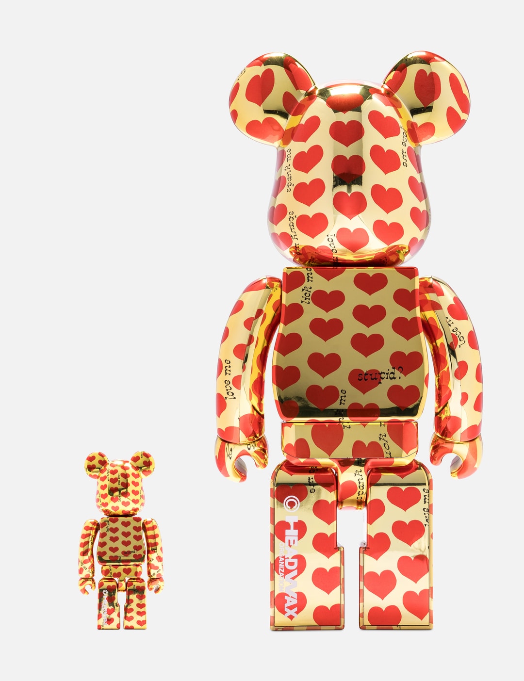 BE@RBRICK Gold Heart 100% + 400% view 7
