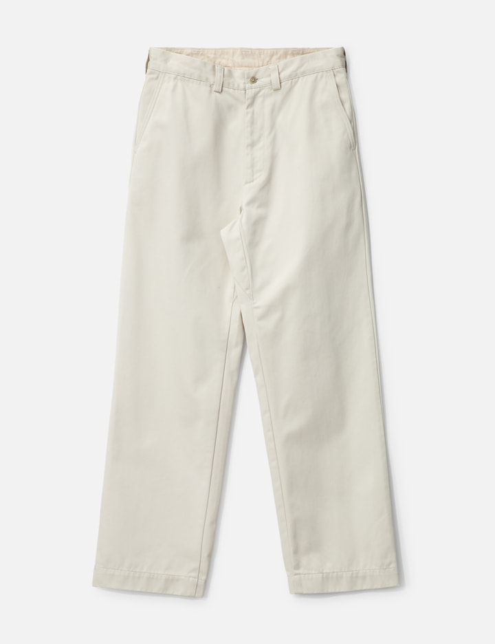 Nanamica Wide Straight Chino Pants In Neutral