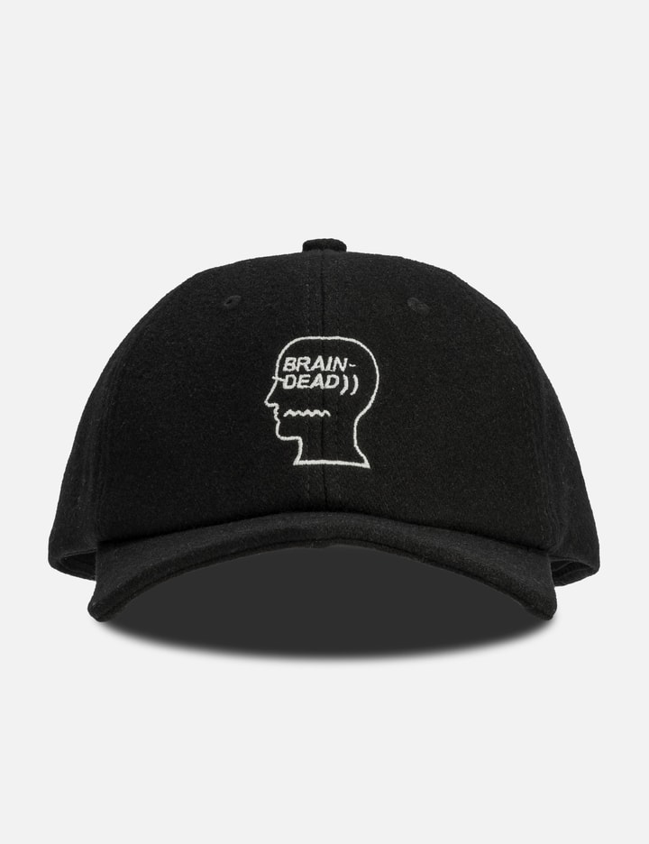 Brain Dead Batwing Logohead Hat In Black