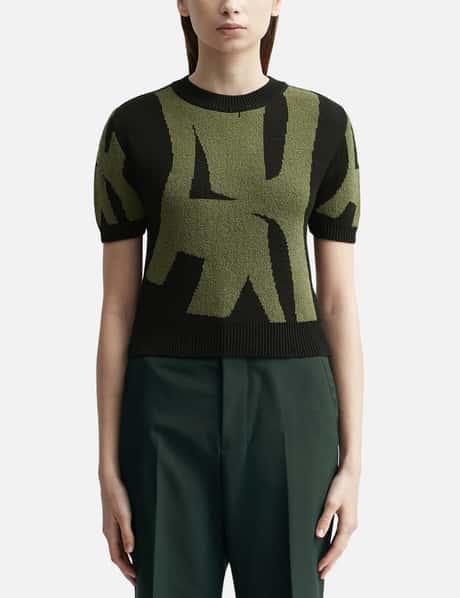 Andersson Bell New AB Logo Jacquard Short Sleeve Knit