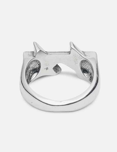 Icon Black Enameled Single Ring view 6