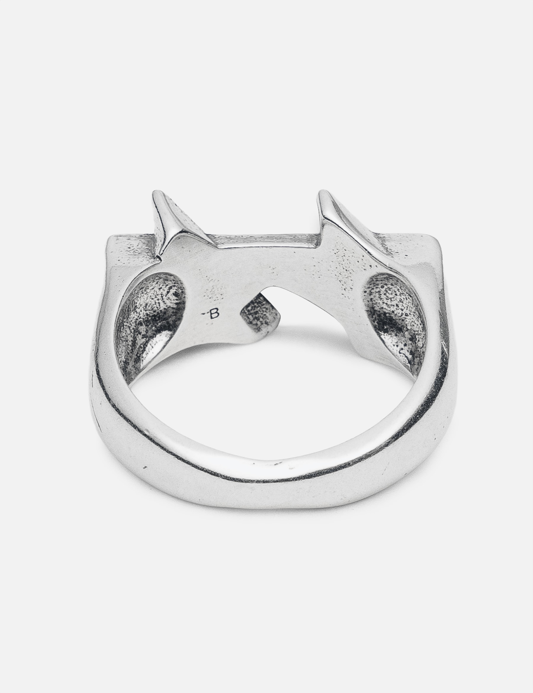 Icon Black Enameled Single Ring view 11
