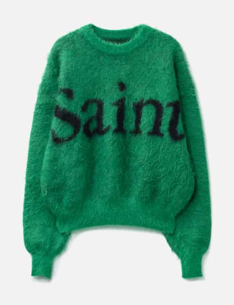 Saint Michael Logo Mohair Knit