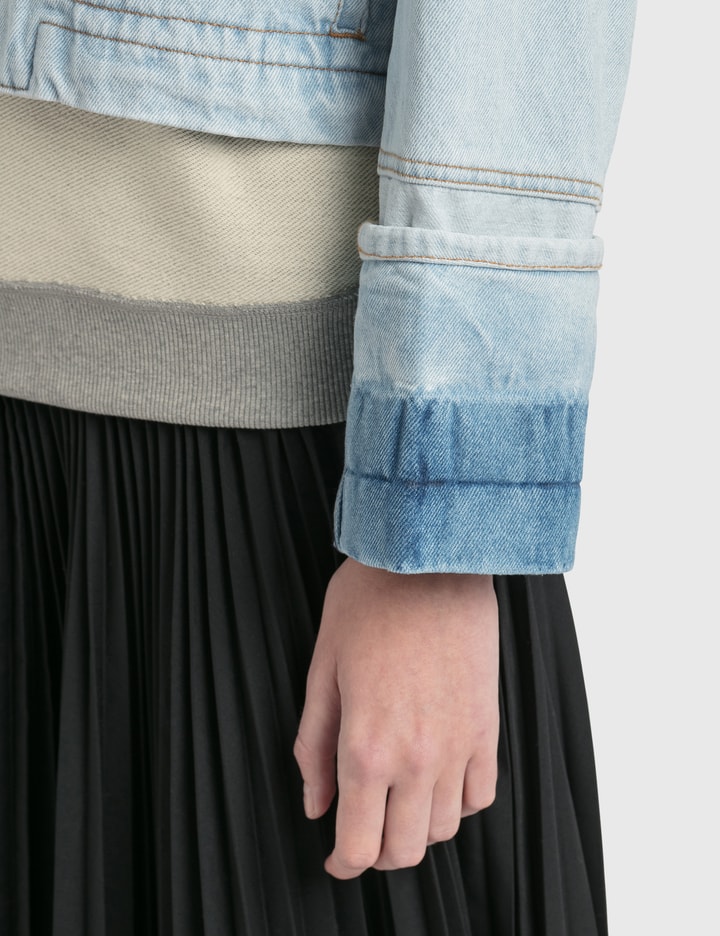 버튼 데님 재킷 Placeholder Image
