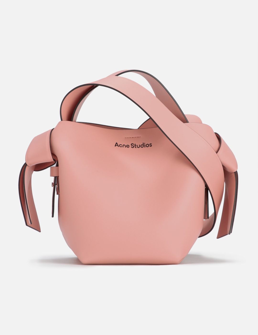 ACNE STUDIOS Musubi knotted printed suede shoulder bag