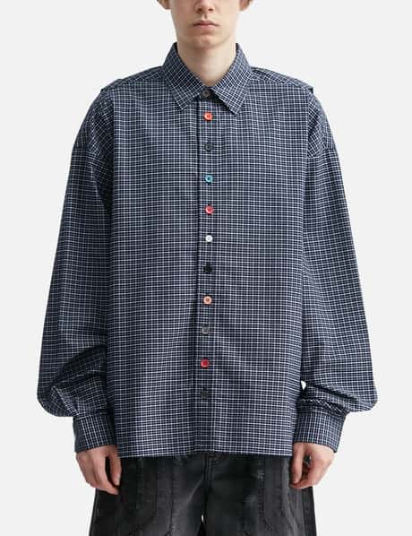 Blue Detachable Shirt With Special Buttons view 10