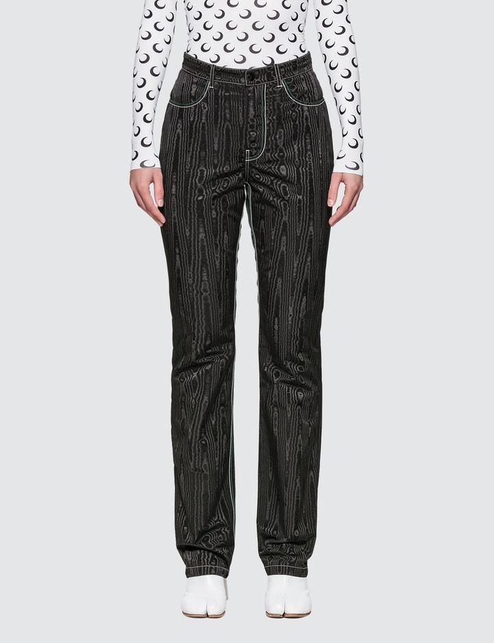 Straight Pants With Back Zipper Detail Placeholder Image