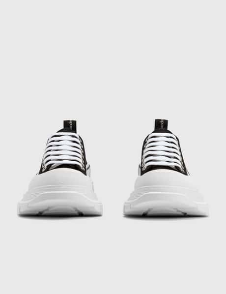 adidas gazelle silver green womens McQueen // White Leather Oversized Sneaker – VSP Consignment main image 0
