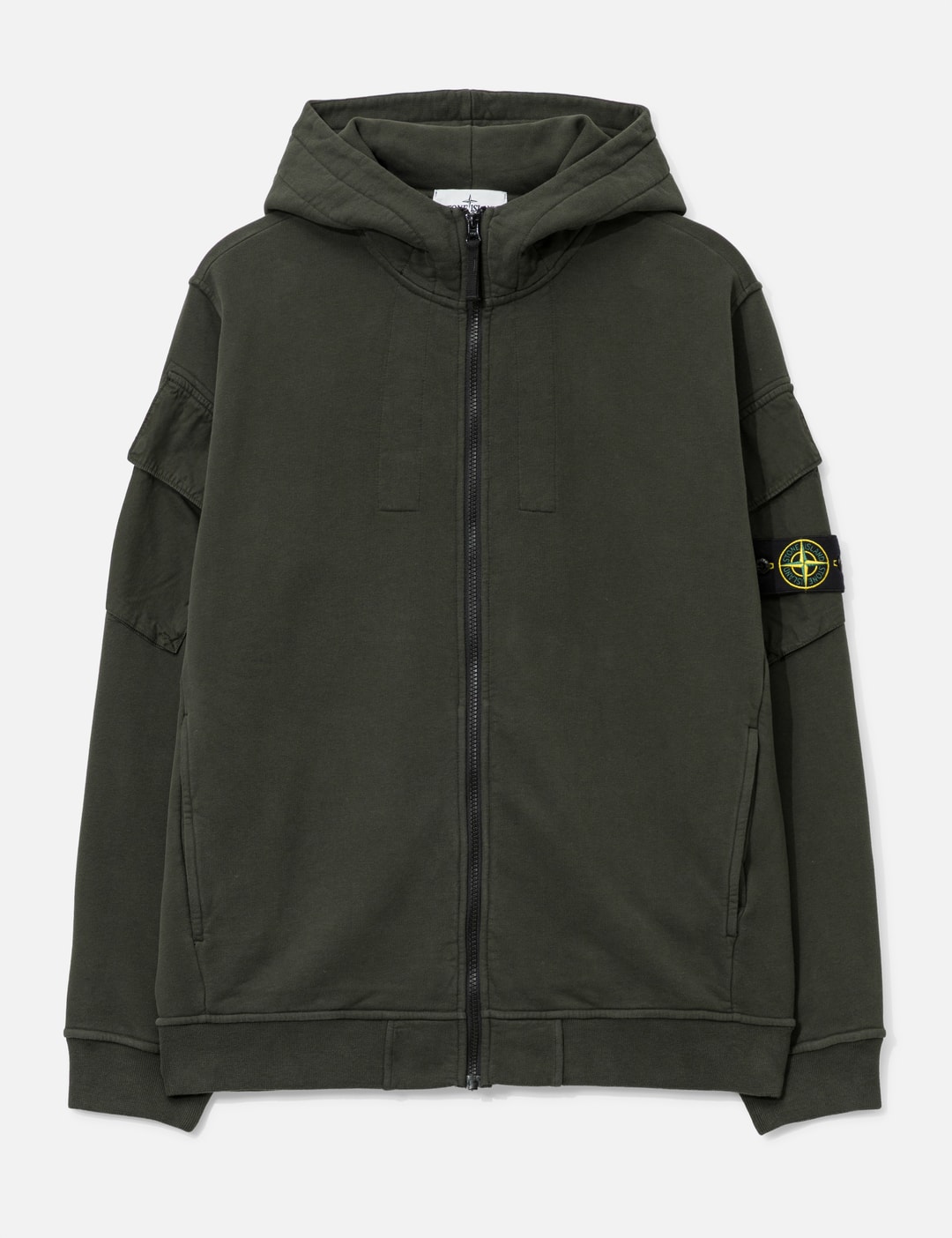 Brushed Organic Cotton Fleece Hooded Sweatshirt