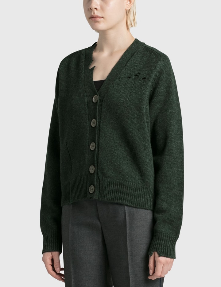 Wool Distressed Cardigan Placeholder Image