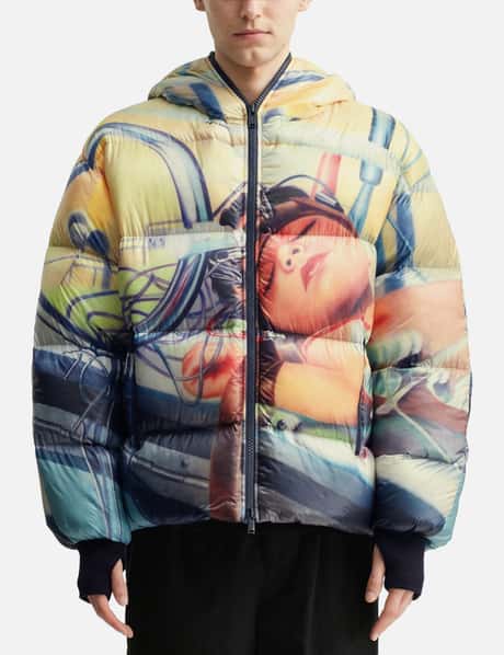 UC2E4203 Allover Print Zip Front & Back Down Jacket view 12