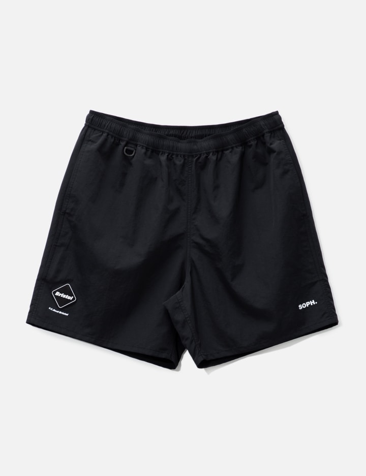 Shop F.c. Real Bristol Supplex Nylon Easy Shorts In Black