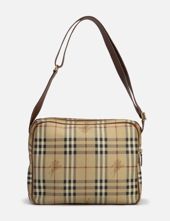 Shop Burberry Plaided Crossbody Bag In Multicolor