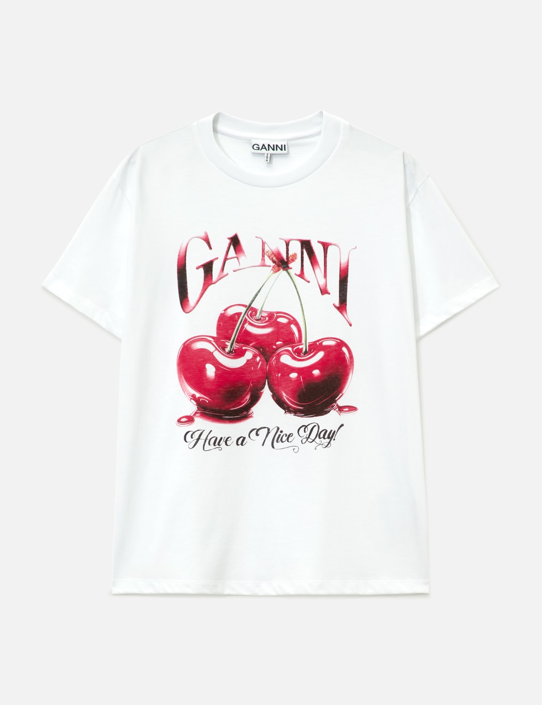 Basic Jersey Cherry Relaxed T-Shirt