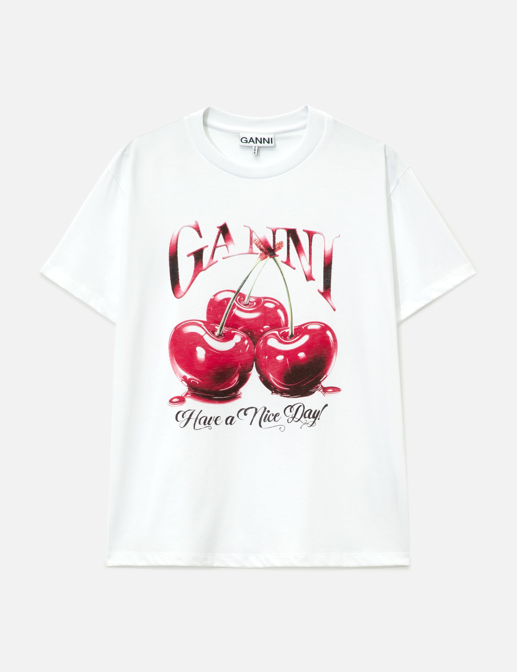 Basic Jersey Cherry Relaxed T-Shirt view 16