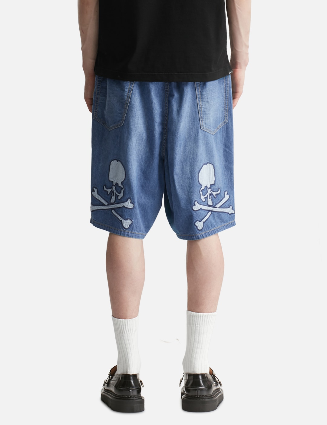 Wide Easy Denim Shorts view 19
