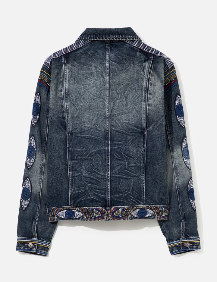 KidSuper Gemstone Eye Embroidery Jean Jacket