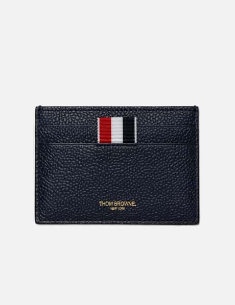 Thom Browne Pebble Grain 4-bar Single Card Holder