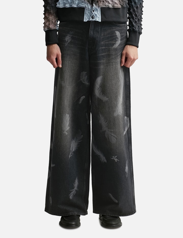 "MASU BOYS" FEATHER BAGGY JEANS Placeholder Image