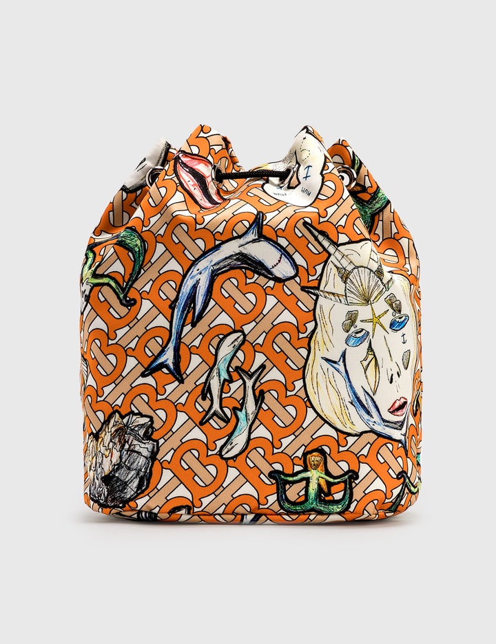 Shark Graphic Nylon Drawstring Bag Placeholder Image