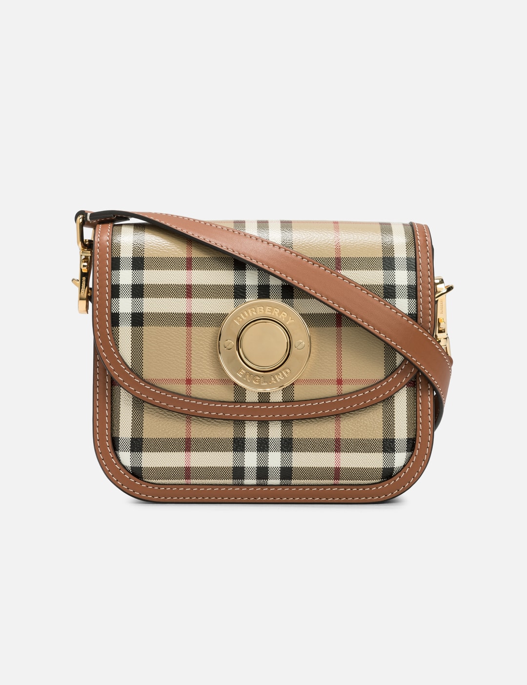 Small Elizabeth Bag in Archive Beige/briar Brown - Women | Burberry®  Official