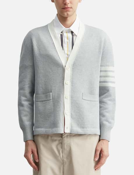 Crest Intarsia Jacquard 4-Bar Rugby Fit Cardigan view 10