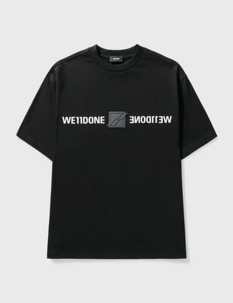 We11done Patched Mirror Logo T-shirt