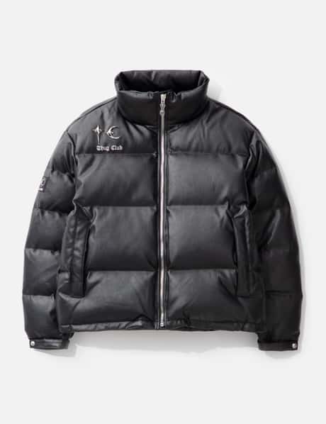 THUG CLUB TC Leather Puffer Jacket