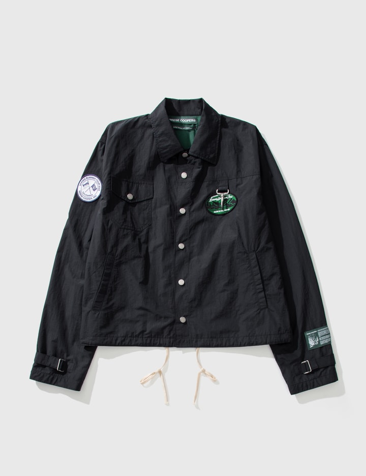 Patched Nylon Coaches Jacket Placeholder Image