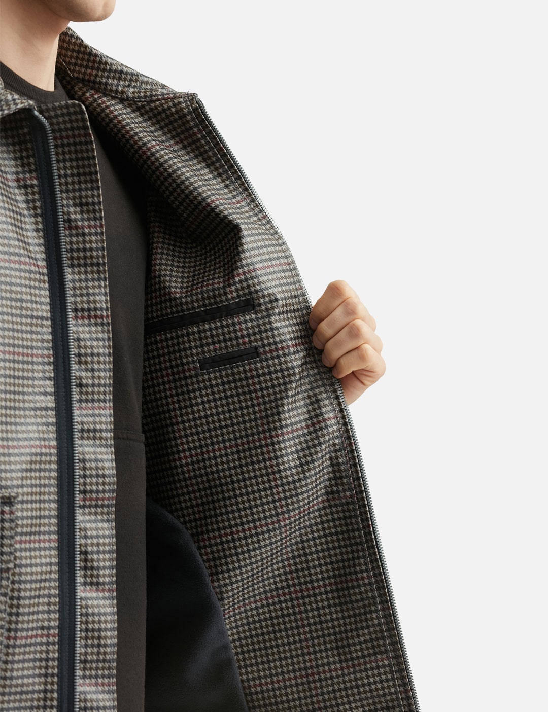 Reimagined Coated Houndstooth Check Jacket view 19