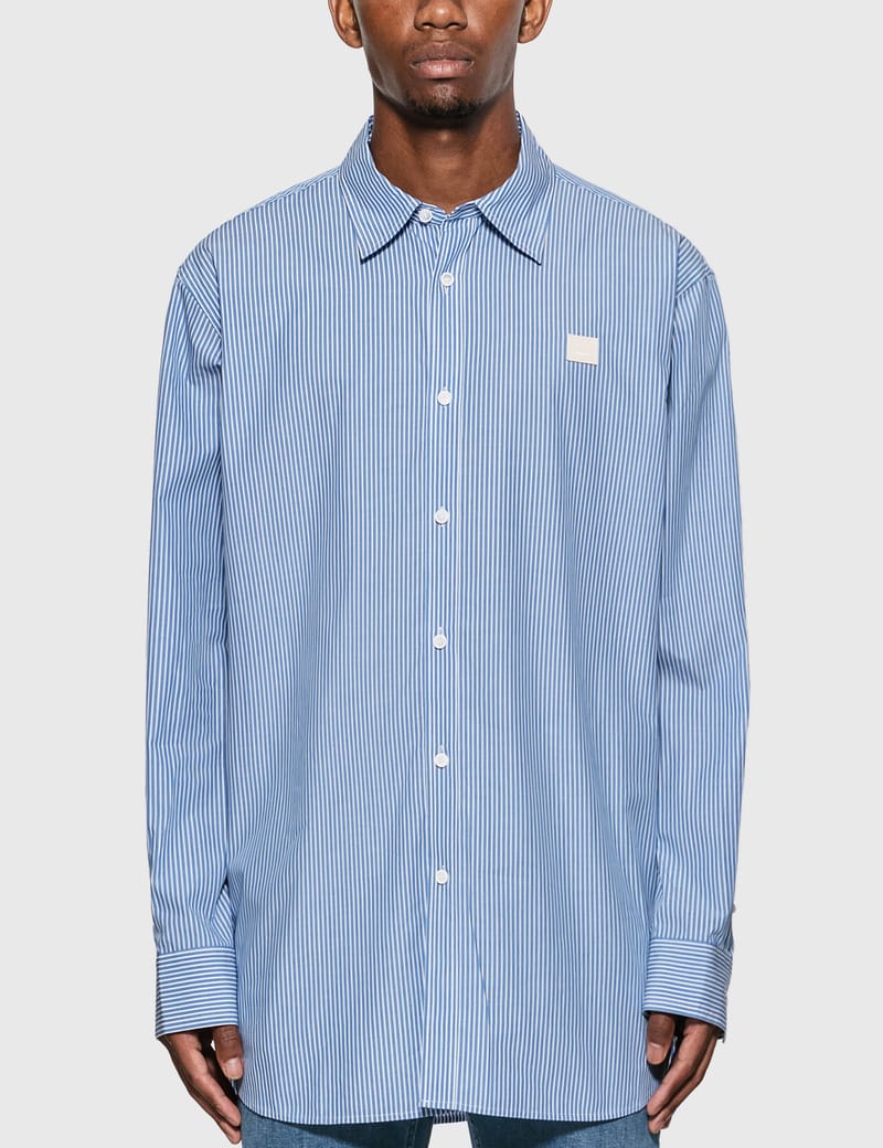 Acne Studios - Face Patch Striped Shirt 