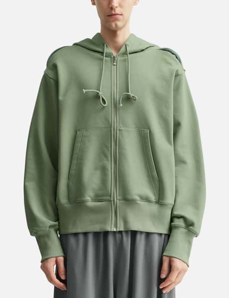 Reverse Round Hem Zip Hoodie view 10