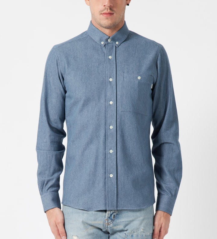Light Denim Button Down Collar Shirt Placeholder Image