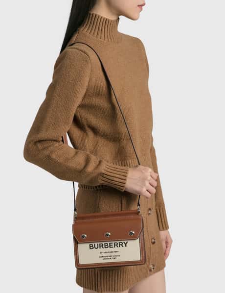 Burberry - Mini Horseferry Print Title Bag with Pocket Detail 