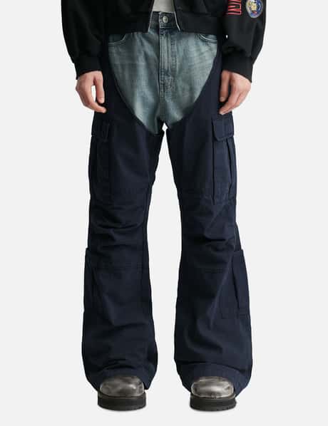 Biker Cargo Denim Pants view 10