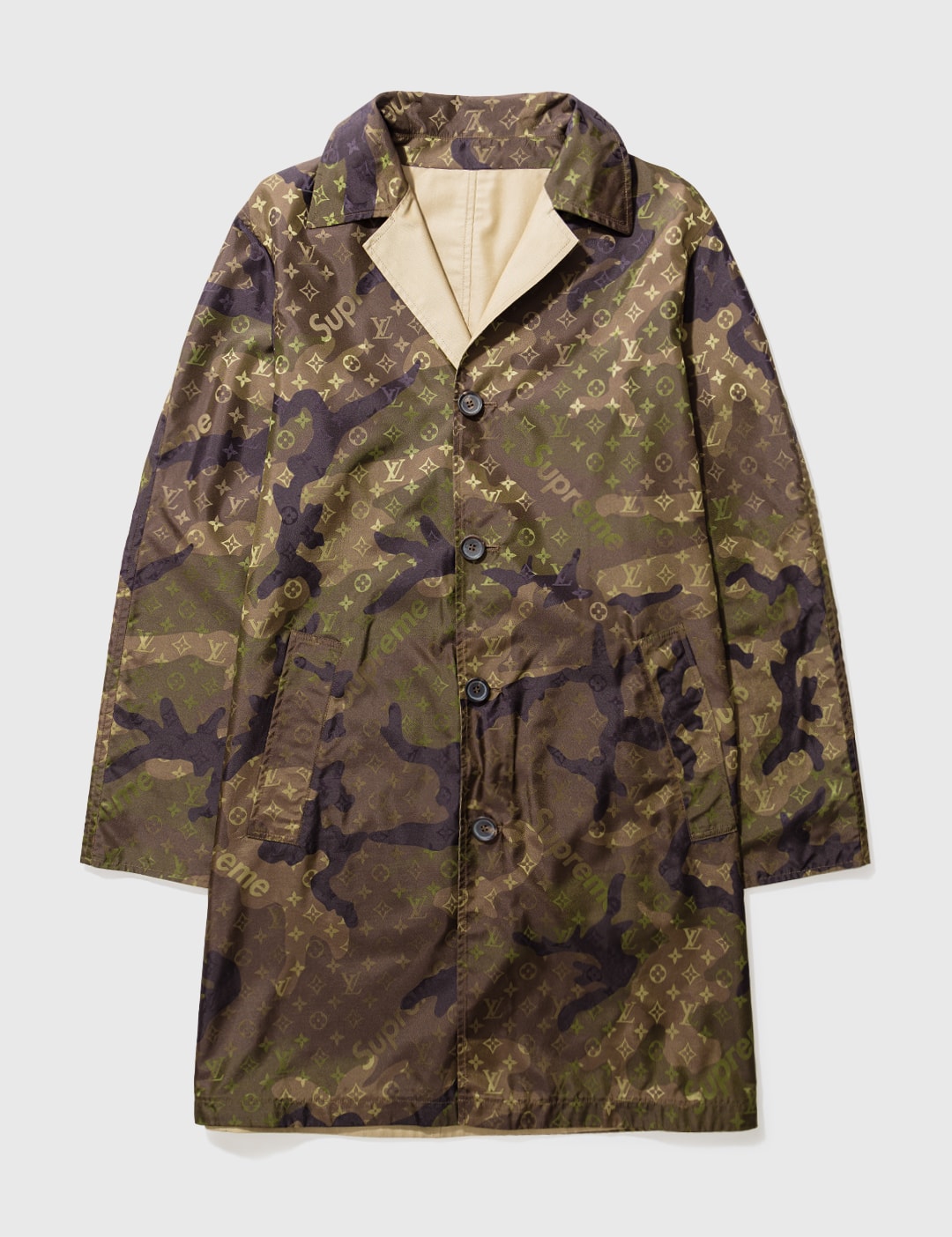 Dior x Stussy Monogram Reversible Trench coat one of one