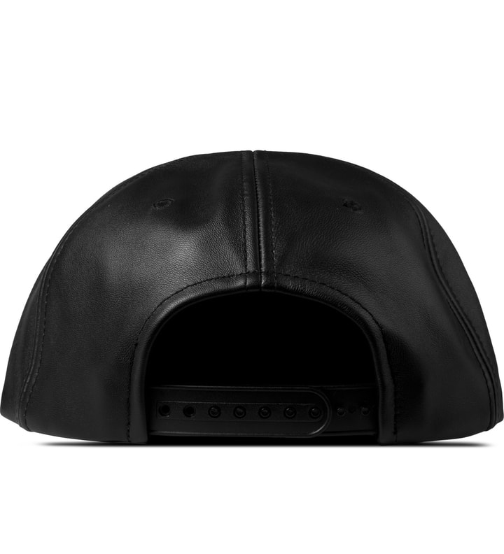 Black Velcro Lambskin Snapback Cap Placeholder Image