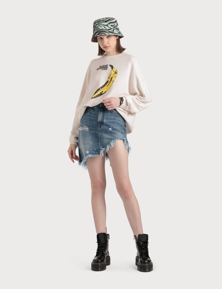 Asymmetrical Denim Skirt Placeholder Image