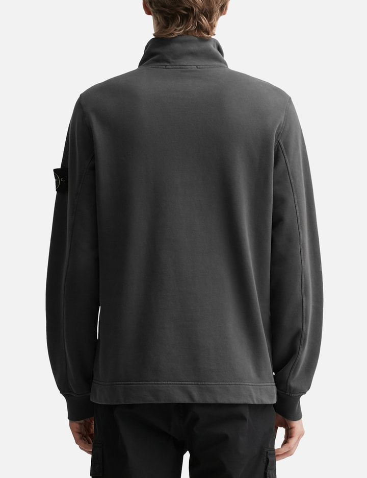 Stone Island Round Pocket Mockneck Sweatshirt In Gray