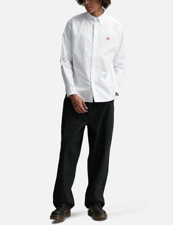 Shop Human Made Oxford Bd Shirt In White