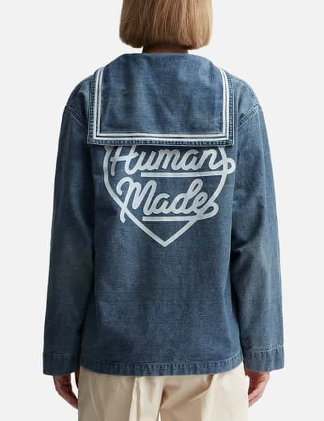 Human Made - Denim Sailor Shirt | HBX - ハイプビースト(Hypebeast 