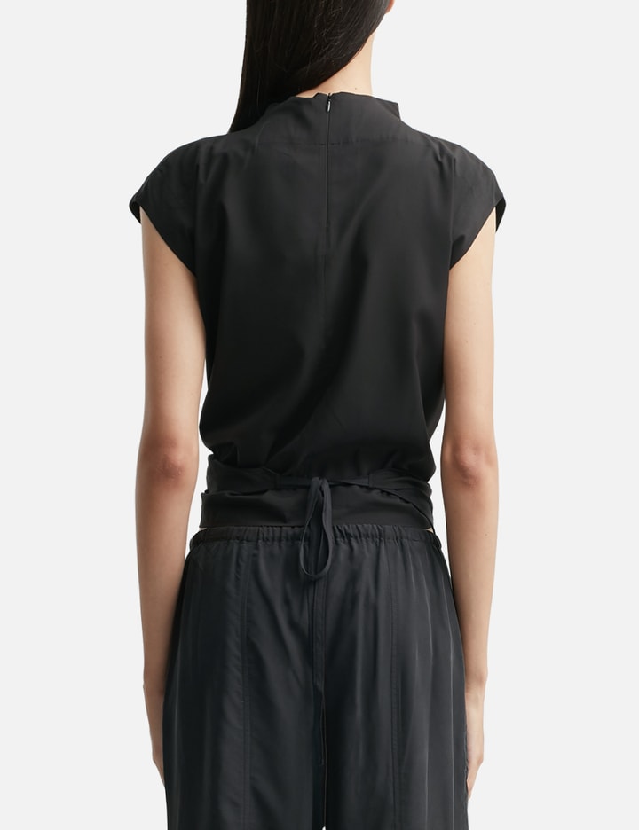 Anggae Triangle Wrap T-shirt In Black