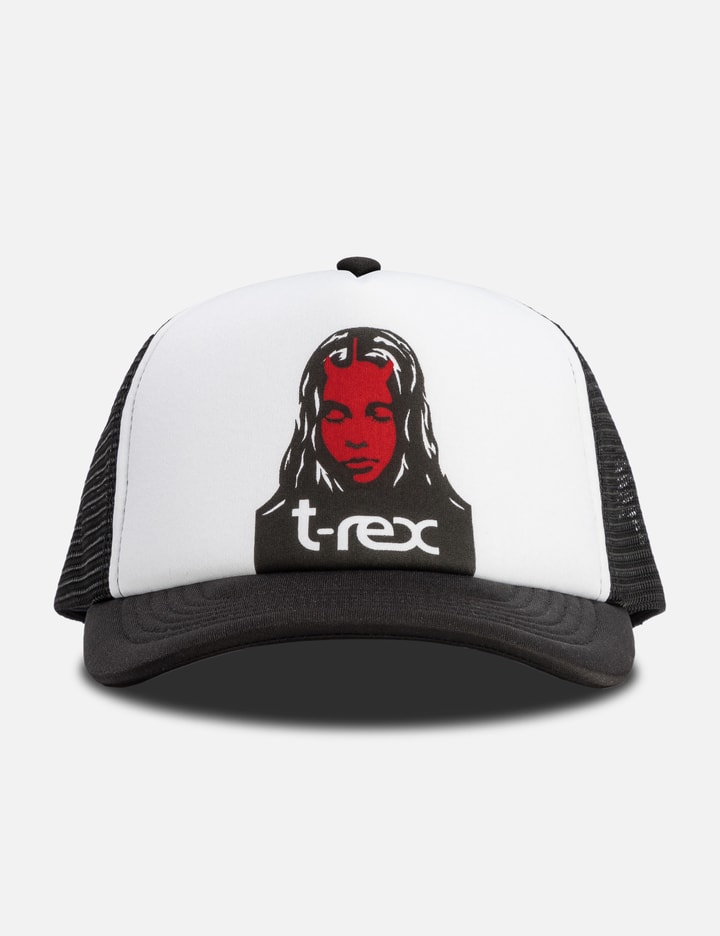 X-girl × T-rex Mesh Cap In White
