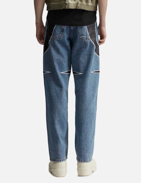 THUG CLUB - TC Leather Denim Pants | HBX - Globally Curated 