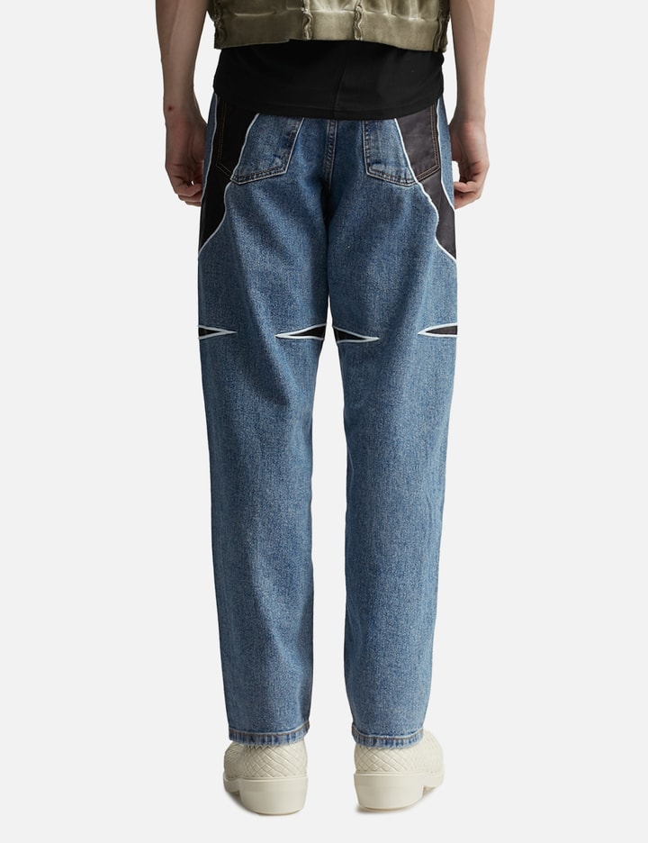 TC Leather Denim Pants Placeholder Image